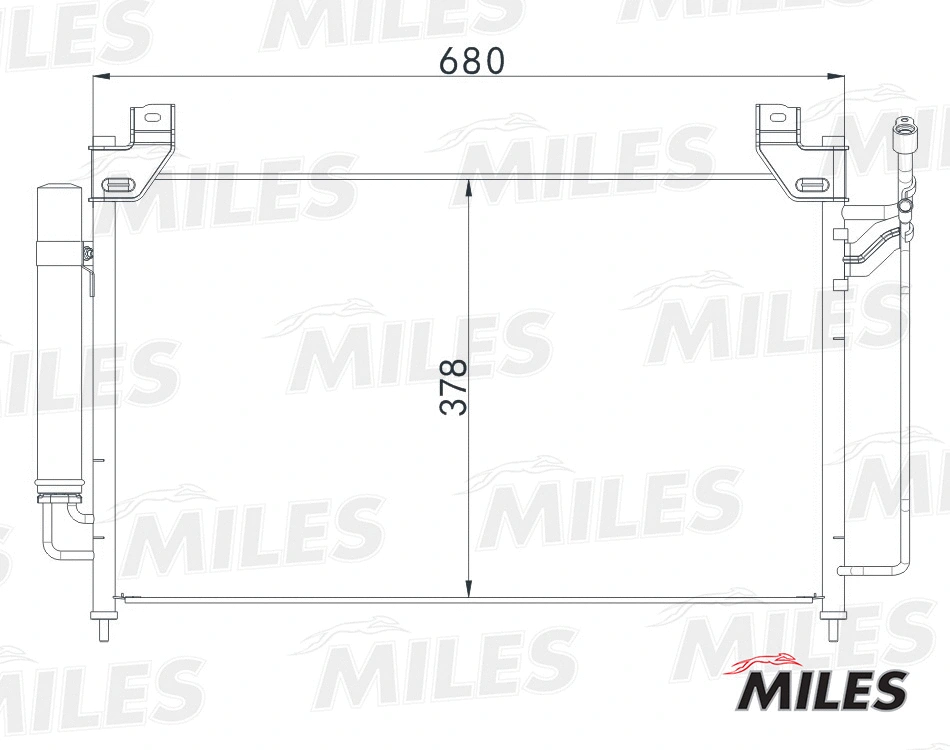 Condenseur, climatisation MILES ACCB084