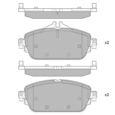 Kit de plaquettes de frein, frein à disque HAGEN GP4044