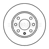 Disque de frein BORG & BECK BBD4856