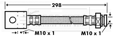 Flexible de frein BORG & BECK BBH7163