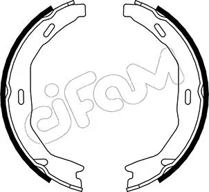 Jeu de mâchoires de frein, frein de stationnement CIFAM 153-245