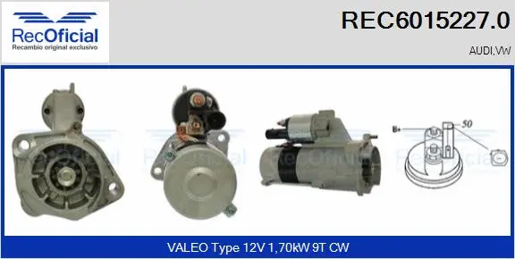 Démarreur RECOFICIAL REC6015227.0