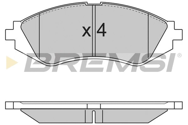 Kit de plaquettes de frein, frein à disque BREMSI BP2718