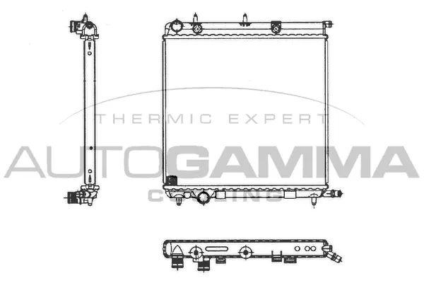 Radiateur, refroidissement du moteur AUTOGAMMA 103569