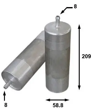 Filtre à carburant JS ASAKASHI FS2028