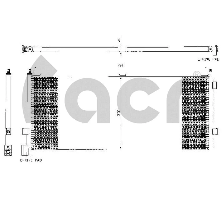 Condenseur, climatisation ACR 300346