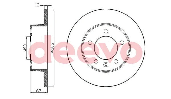 Disque de frein DEEVO BD14140