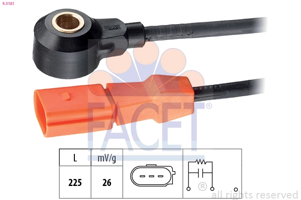 Capteur de cognement FACET 9.3181