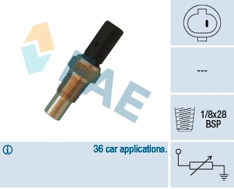 Sonde, température du liquide de refroidissement FAE 32650