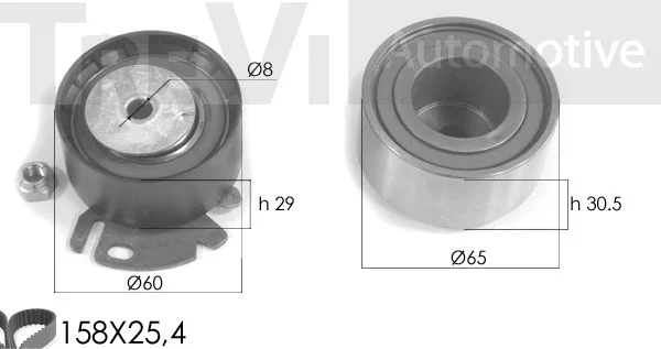 Kit de courroie crantée TREVI AUTOMOTIVE KD1183