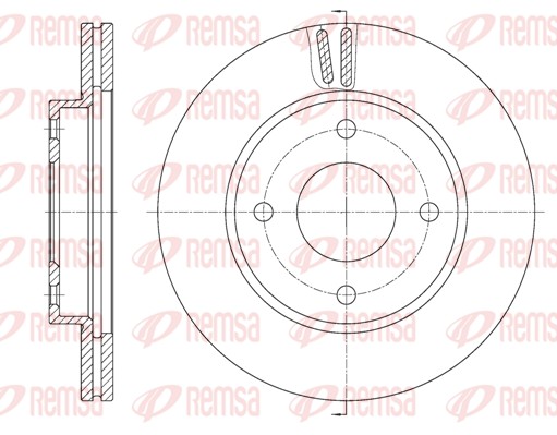 Disque de frein REMSA 61799.10