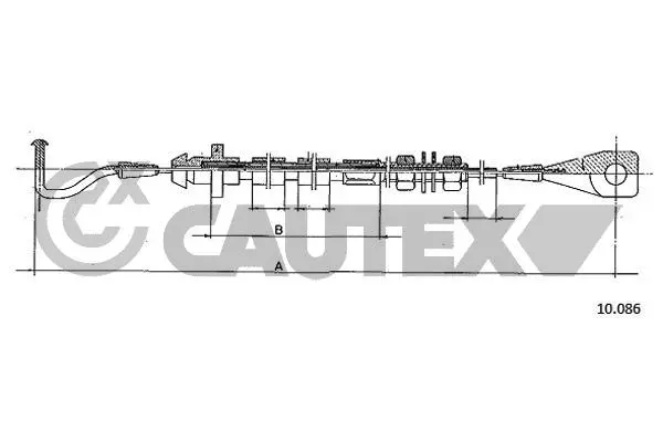Câble d'accélération CAUTEX 468225