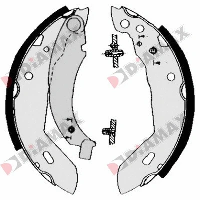 Jeu de mâchoires de frein DIAMAX N01005