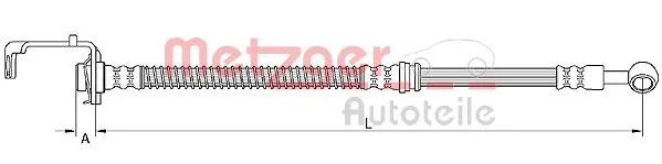 Flexible de frein METZGER 4111049