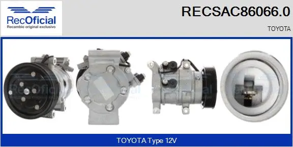 Compresseur, climatisation RECOFICIAL RECSAC86066.0