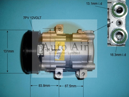 Compresseur, climatisation AUTO AIR GLOUCESTER 14-8146