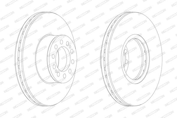 Disque de frein FERODO FCR330A
