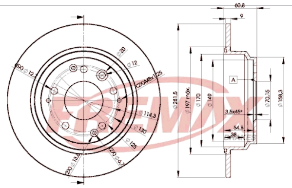 Disque de frein FREMAX BD-2469