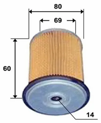 Filtre à carburant JS ASAKASHI FE1001