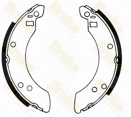 Jeu de mâchoires de frein Brake ENGINEERING SH2125