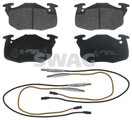 Kit de plaquettes de frein, frein à disque SWAG 62 91 6291