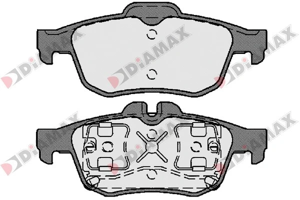 Kit de plaquettes de frein, frein à disque DIAMAX N09613
