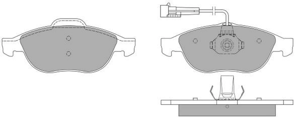 Kit de plaquettes de frein, frein à disque FREMAX FBP-1071