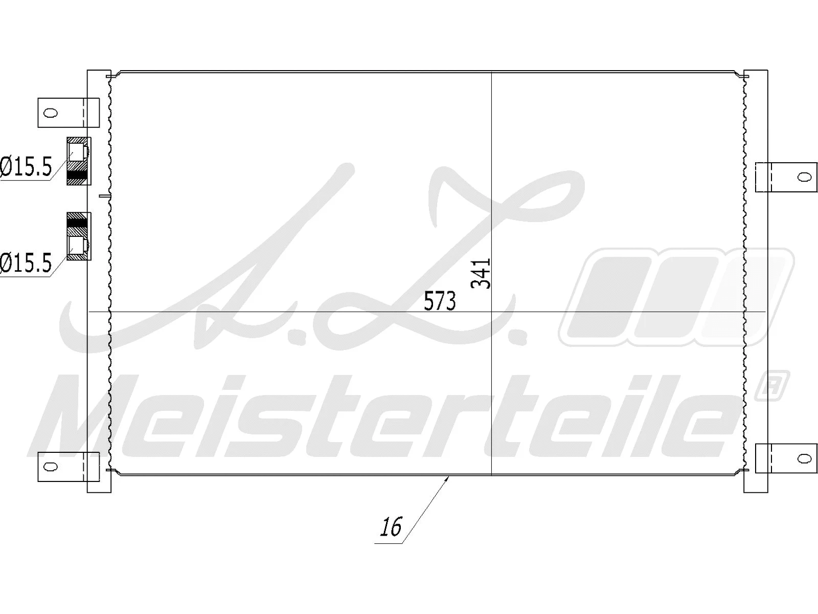 Condenseur, climatisation A.Z. Meisterteile AZMT-45-030-1359