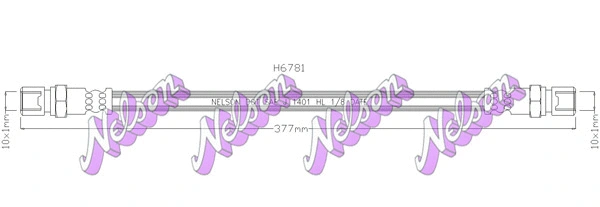Flexible de frein KAWE H6781
