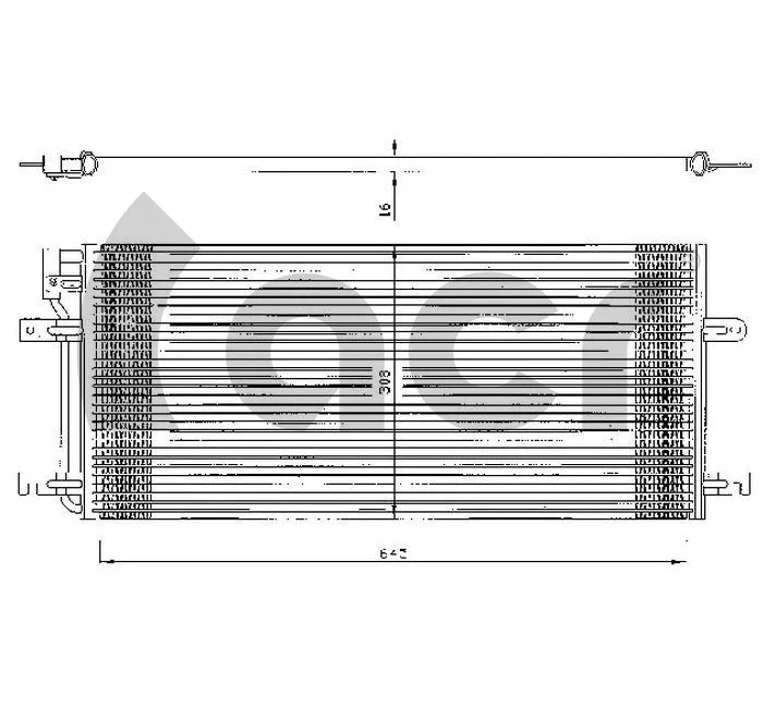 Condenseur, climatisation ACR 300348