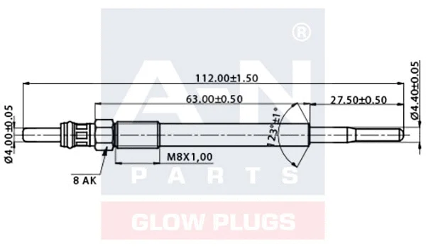 Bougie de préchauffage A-N PARTS A-N112068