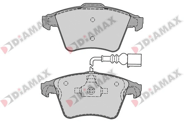 Kit de plaquettes de frein, frein à disque DIAMAX N09140