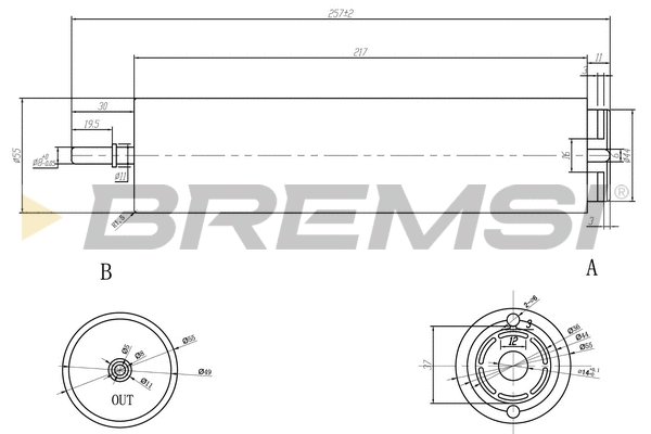 Filtre à carburant BREMSI FE0374
