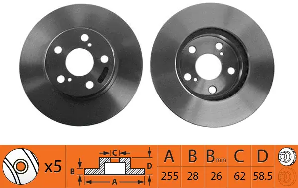 Disque de frein SB BR21178T
