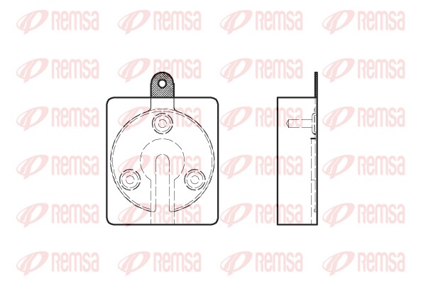 Kit de plaquettes de frein, frein à disque REMSA 0059.00
