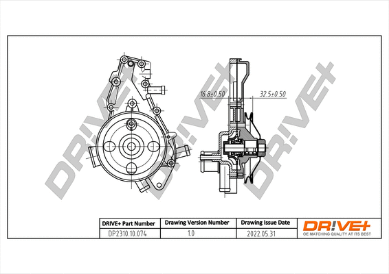 Pompe à eau, refroidissement du moteur Dr!ve+ DP2310.10.074