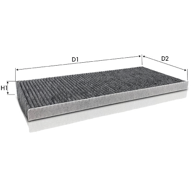 Filtre, air de l'habitacle TECNECO FILTERS CK1297C