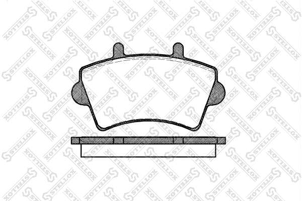 Kit de plaquettes de frein, frein à disque STELLOX 830 000-SX
