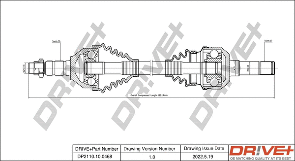 Arbre de transmission Dr!ve+ DP2110.10.0468