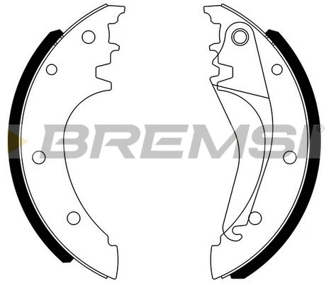 Jeu de mâchoires de frein BREMSI GF0185