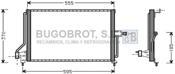 Condenseur, climatisation BUGOBROT 62-OL5209