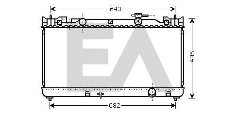 Radiateur, refroidissement du moteur EACLIMA 31R71180