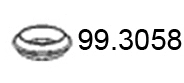 Bague d'étanchéité, tuyau d'échappement ASSO 99.3058
