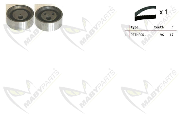 Kit de courroie crantée MABYPARTS OBK010128