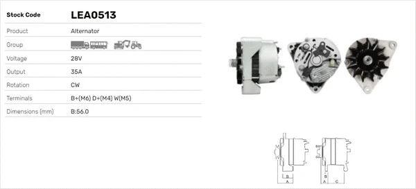 Alternateur LUSA LEA0513