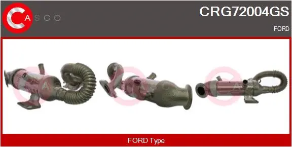 Radiateur, réaspiration des gaz d'échappement CASCO CRG72004GS