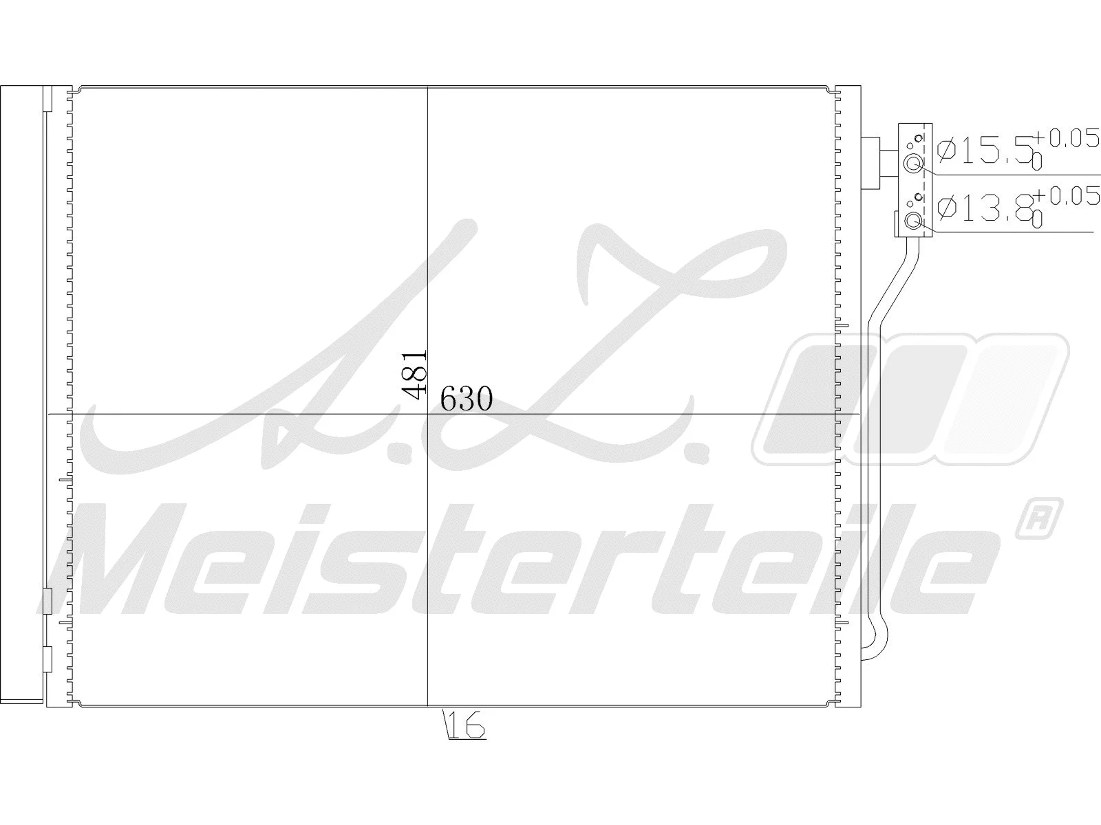 Condenseur, climatisation A.Z. Meisterteile AZMT-45-030-1598