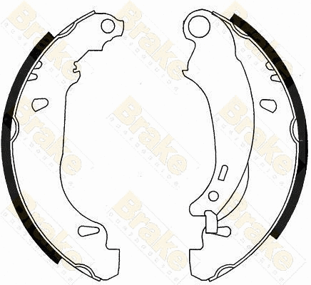 Jeu de mâchoires de frein Brake ENGINEERING SH2541