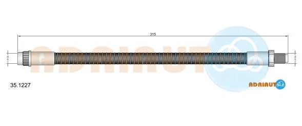 Flexible de frein ADRIAUTO 35.1227