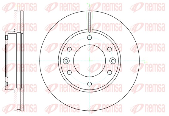 Disque de frein REMSA 61026.10